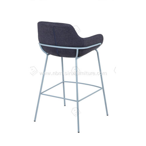 Faux leather stainless steel copper plating bar stool